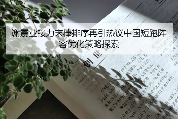 谢震业接力末棒排序再引热议中国短跑阵容优化策略探索